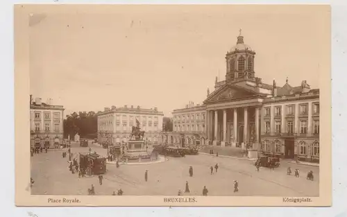 B 1000 BRUSSEL, Königsplatz / Place Royal, Tram, Edit. Nicolas