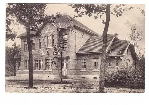 B 3580 BERINGEN - BEVERLOO, Truppenübungsplatz 1916, Offiziersmesse, deutsche Feldpost