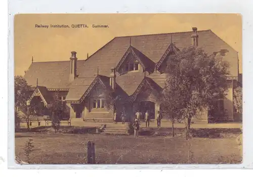 PAKISTAN - QUETTA, Railway Institution, Summer