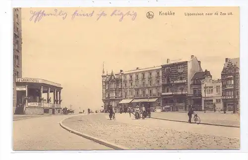 B 8300 KNOKKE, Lippenslaan, 1917