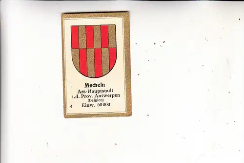 B 2800 MECHELEN, Stadtwappen, Vignette