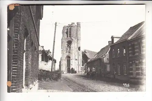 B 8980 ZONNEBEKE - BESELARE, 1.Weltkrieg, Zerstörungen, Photo-AK, rückseitig kleine Klebereste