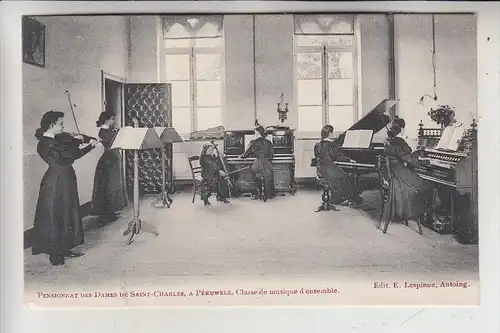 B 7600 PERUWELZ, Pensionnat des Dames de Saint-Charles, Classe de musique