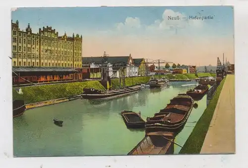 4040 NEUSS, Hafen, Frachtschiffe, 1923