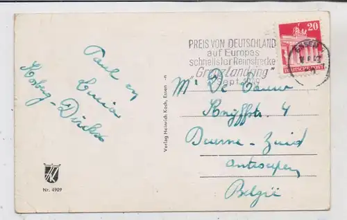 RACING - GRENZLANDRING / Wegberg, Sonderstempel "Preis von Deutschland 1949