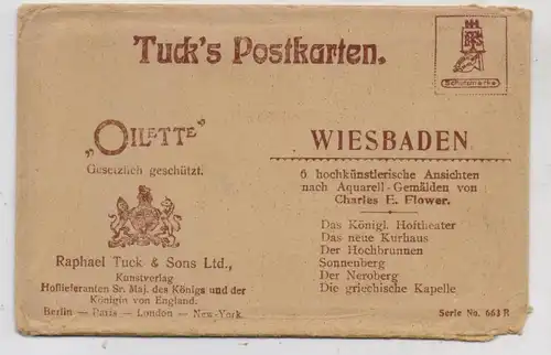 6200 WIESBADEN, Charles Flower, kompl. 6 er Set im Umschlag, TUCK - Oilette