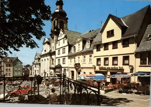 5238 HACHENBURG, Alter Markt, Gasthaus zum weißen Roß, VW-Käfer