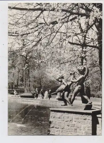 1000 BERLIN - FRIEDRICHSFELD, Tierpark Berlin (Zoo), Brunnen im Kindertierpark, 1969