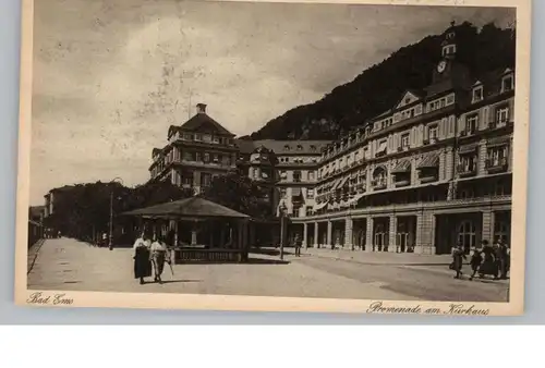 5427 BAD EMS, Promenade am Kurhaus, belebte Szene, Verlag Moonen - Bocholt