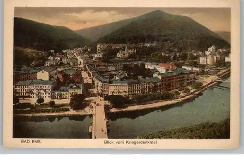 5427 BAD EMS, Blick vom Kriegerdenkmal