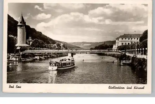 5427 BAD EMS, Ausflugsschiff, Quellenturm, Kursaal