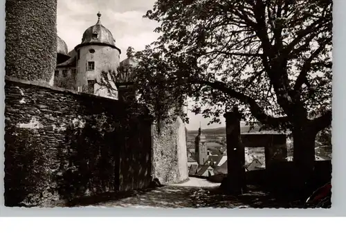 6545 GEMÜNDEN, Blick vom Schloß, 1954