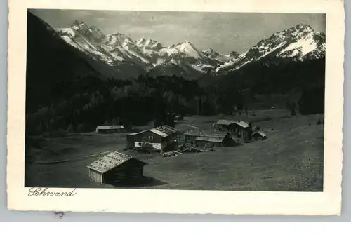 8980 OBERSTDORF - SCHWAND, Blick auf den Ort, Verlag Cigarrenhaus Wassner