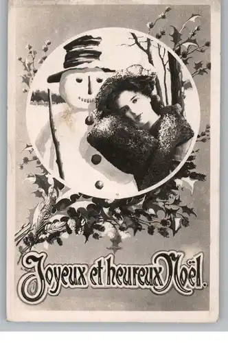 SCHNEEMANN / Snowman / Bonhomme de neige / Sneeuwpop / Weihnachtsgrüße