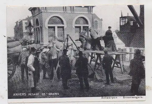 BERUFE - Wiegen des Getreides, Antwerpen Hafen