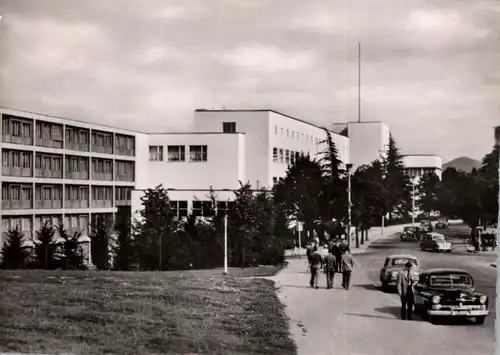 5300 BONN - GRONAU, Bundeshaus, Landseite, Oldtimer