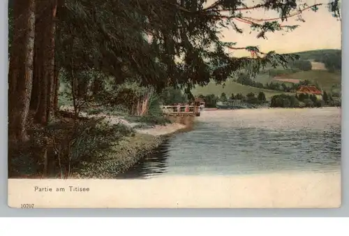 7820 TITISEE - NEUSTADT, Partie am Titisee, 1918, AK nach Belgien, Militär-Zensur Brüssel