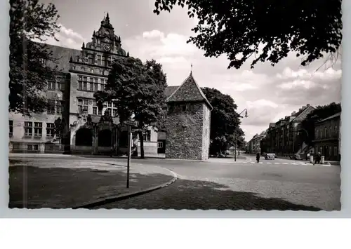 4500 OSNABRÜCK, Schloßwall und Ratsgymnasium, 1955