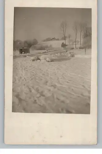 8210 PRIEN - HARRAS, Photo-AK Einzelhaus im Schnee