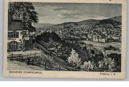 7800 FREIBURG, Blick von der Loretto - Gaststätte