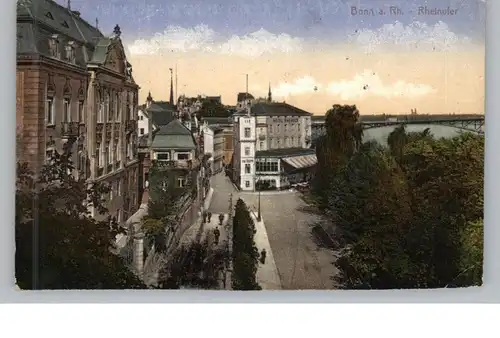 5300 BONN, Rheinufer am Hotel Rheineck, Verlag Kretzschmar - Cöln