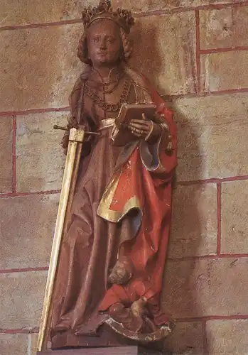 4504 GEORGSMARIENHÜTTE - OESEDE, Klosterkirche, Hl. Katharine von Alexandrien