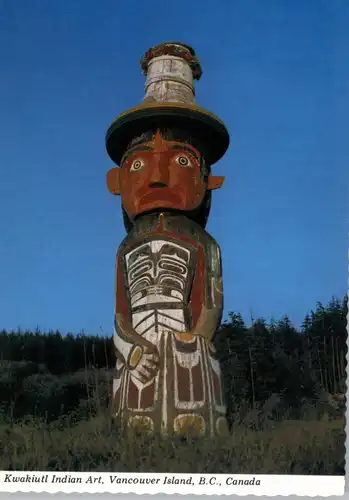 INDIANER - KWAKIUTI, Totem, Vancouver Island