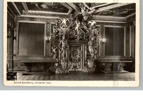 3062 BÜCKEBURG, Schloß, Goldener Saal, 1952