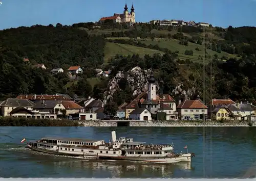 BINNENSCHIFFE - DONAU, Dampfer "FRANZ SCHUBERT" vor Marbach