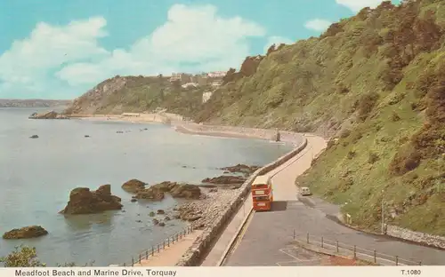 UK - ENGLAND - DEVON - TORQUAY, Meadfoot Beach & Marine Drive