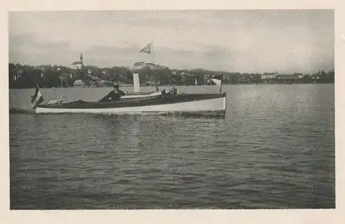 MOTORYACHT -  Werbe-Karte COGNAC MACHOLL - Heilbronn