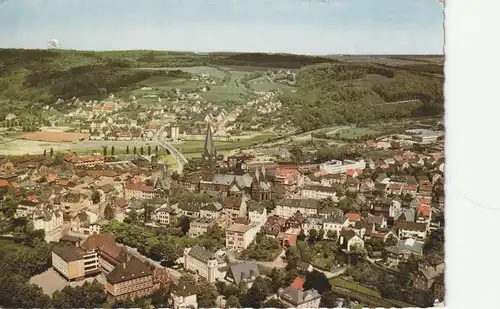 5760 ARNSBERG - NEHEIM-HÜSTEN, Luftaufnahme, 1964, belgische Militärpost