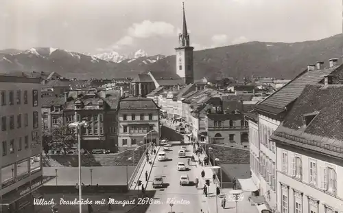 A 9500 VILLACH, Draubrücke, Verlag Schilcher - Klagenfurt