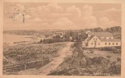 DK 3770 ALLINGE / Bornholm, Hotel Sandkaas, 1924