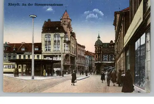 4050 MÖNCHENGLADBACH - RHEYDT, An der Stresemannstrasse, Strassenbahnhaltestelle