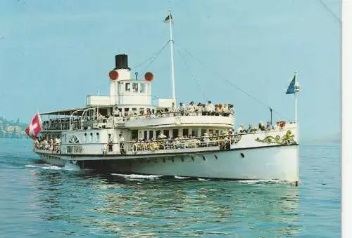 BINNENSCHIFFE - ZÜRICHSEE, Raddampfer STADT ZÜRICH