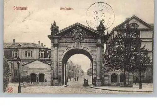 7000 STUTTGART, Königstor, 1908