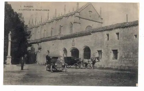 E 09000 BURGOS, La Cartuja de Miraföres, Oldtimer, Droschke