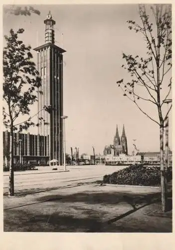 5000 KÖLN - DEUTZ, Mesegelände, Eisverkäufer, 1951.. kl. Druckstelle, Großformat, keine Vetlagsangaben