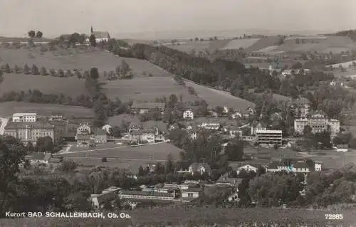 A 4701 BAD SCHALLERBACH, Blick über den Ort, 1963