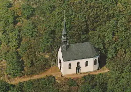 5486 ALTENAHR - AHRBRÜCK - PÜTZFELD, Wallfahrtskapelle Maria Geburt, Luftaufnahme