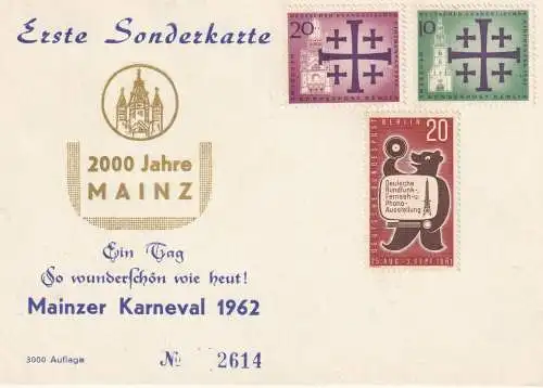 6500 MAINZ, KARNEVAL 1962