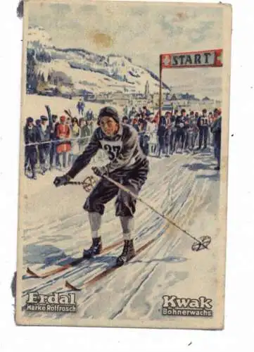 OLYMPIA 1928 SANKT MORITZ - Otto Wahl Langlauf, Erdal Sammelbild / Cinderella