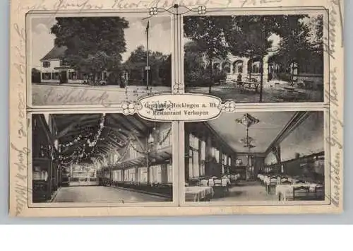 4100 DUISBURG - HUCKINGEN, Restaurant Verkoyen, 1911