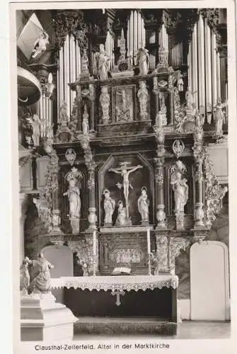 3392 CLAUSTHAL- ZELLERFELD, Altar in der Marktkirche, Orgel