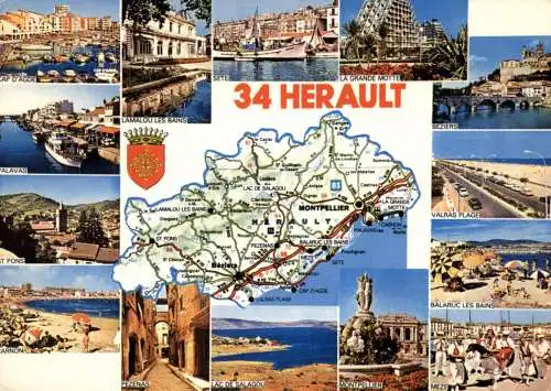 LANDKARTEN / MAPS - F 34 / HERAULT