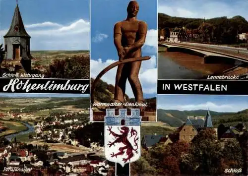 5800 HAGEN - HOHENLIMBURG, Warmwalzer Denkmal,Brücke, Schloß...., 1961