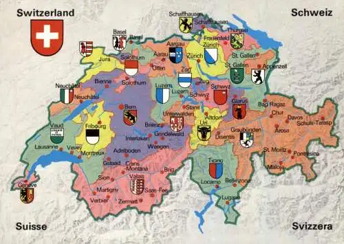 LANDKARTEN / MAPS - SCHWEIZ