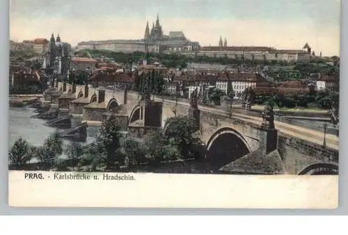 CZ 10000 PRAHA / PRAG, Karlsbrücke, ca. 1905