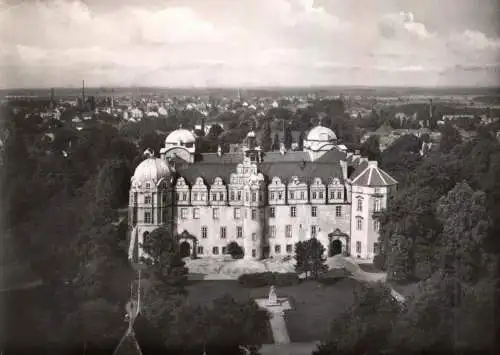 3100 CELLE, Herzogschloß, Blick von der Stadtkirche, 1957